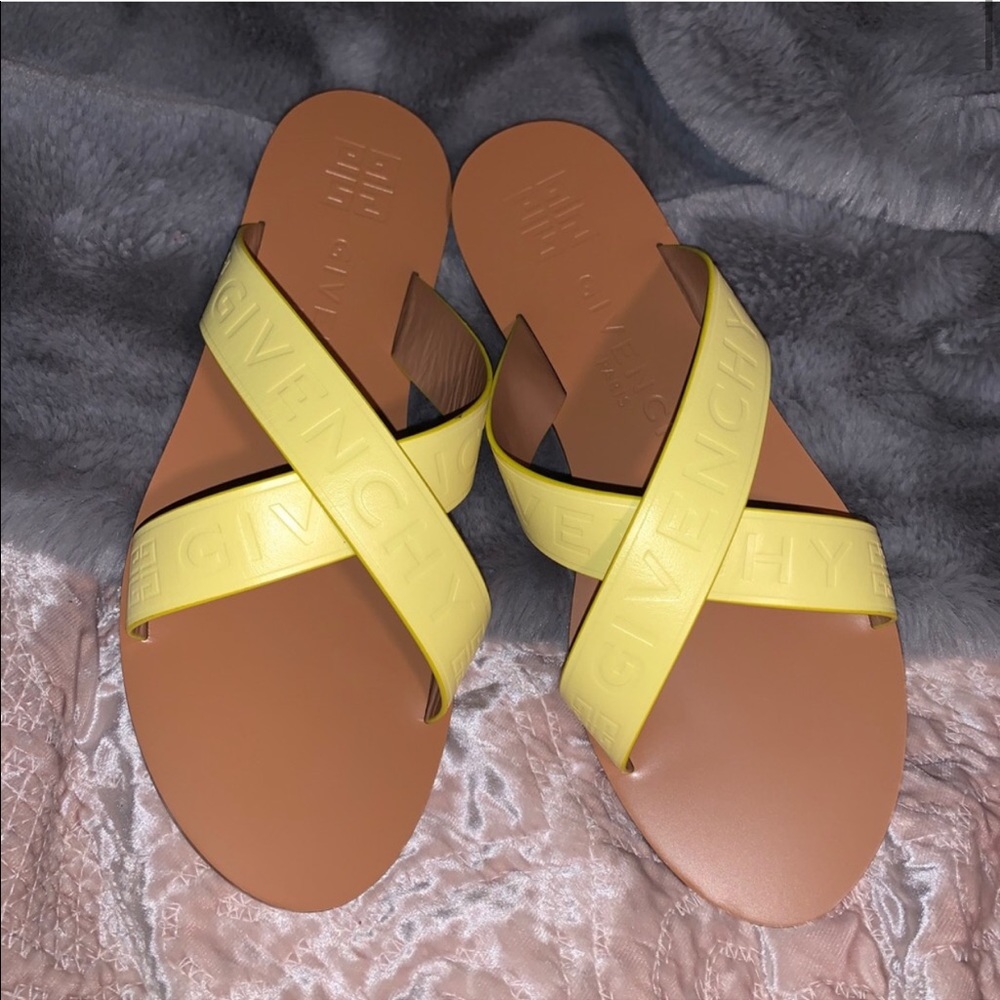 Given yellow flip flops. Never been worn with box.